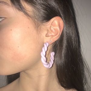 Handmade clay earrings